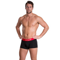 Comfyballs Black/red Regular Leg Cotton Boxer