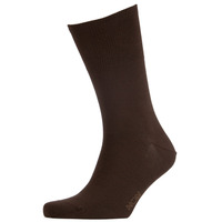 Hom Brown Cotton Modal Socks (uk 9-12)